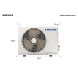 Ar Condicionado Split Samsung Digital Inverter Ultra Quente e Frio 12000 BTUS 220V AR12BSHZCWKXAZ