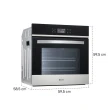 Forno Elétrico De Embutir Gallant 65L 220v Touch Convecção E Timer (GFO65ET1A-IX220)