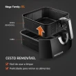 Fritadeira Elétrica Mondial Sem Óleo 8L 1900W Preto/Inox 220V AFN-80-BI