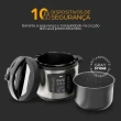 Panela Elétrica de Pressão Wap Preto e Inox 6L 110V WPPE1